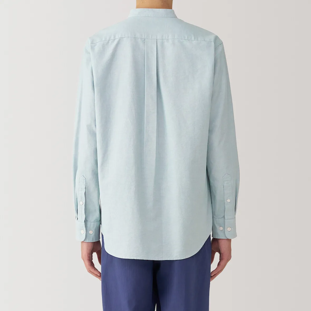 Muji Camisa estilo Oxford cuello Mao para hombre…