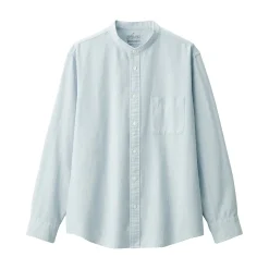 Muji Camisa estilo Oxford cuello Mao para hombre…