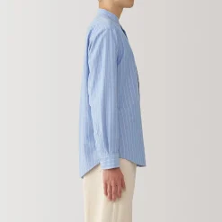 Muji Camisa estilo Oxford cuello Mao para hombre…