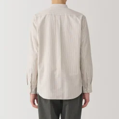 Muji Camisa estilo Oxford cuello Mao para hombre…