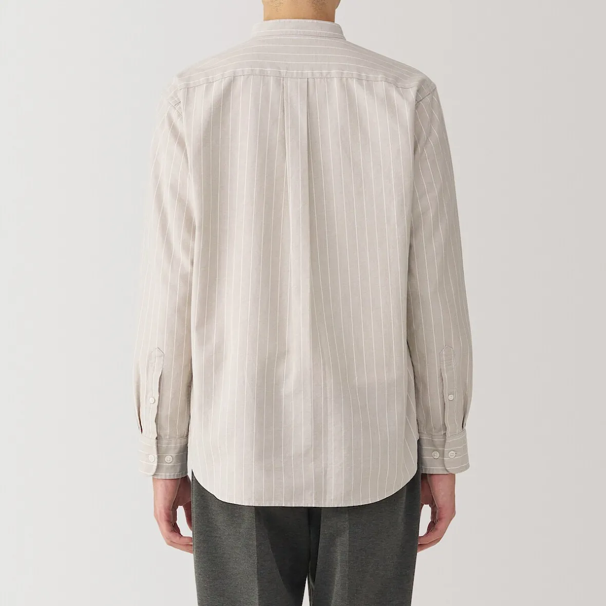 Muji Camisa estilo Oxford cuello Mao para hombre…