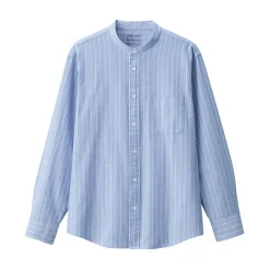 Muji Camisa estilo Oxford cuello Mao para hombre…
