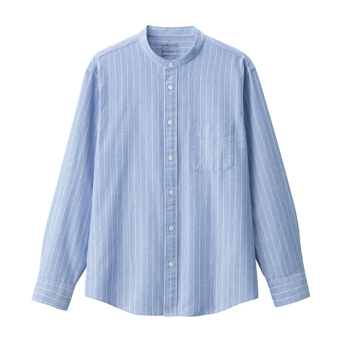 Muji Camisa estilo Oxford cuello Mao para hombre…