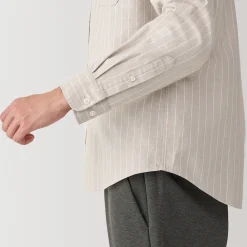 Muji Camisa estilo Oxford cuello Mao para hombre…