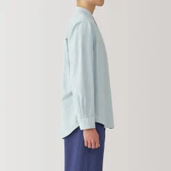 Muji Camisa estilo Oxford cuello Mao para hombre…