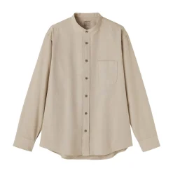 Clearance Muji Camisa estilo Oxford cuello Mao para hombre