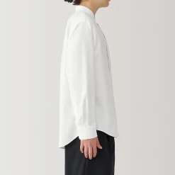 Clearance Muji Camisa estilo Oxford cuello Mao para hombre