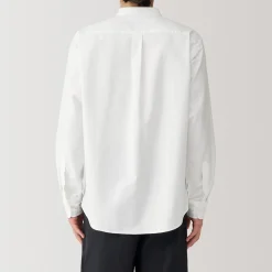 Clearance Muji Camisa estilo Oxford cuello Mao para hombre