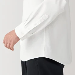 Clearance Muji Camisa estilo Oxford cuello Mao para hombre