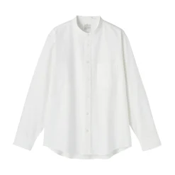 Clearance Muji Camisa estilo Oxford cuello Mao para hombre