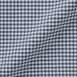 Outlet Muji Camisa Oxford con botones y acabado lavado para hombre Cuadros Azul Marino Oscuro