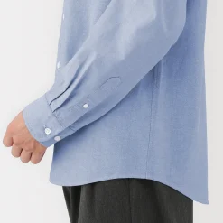 Online Muji Camisa Oxford con botones y acabado lavado para hombre
