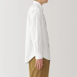 Online Muji Camisa Oxford con botones y acabado lavado para hombre