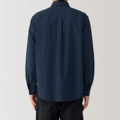 Online Muji Camisa Oxford con botones y acabado lavado para hombre