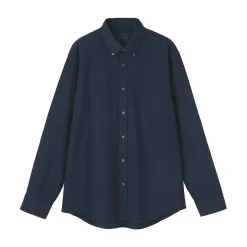 Online Muji Camisa Oxford con botones y acabado lavado para hombre