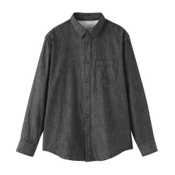 Muji Camisa vaquera para hombre