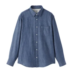 Muji Camisa vaquera para hombre