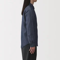Muji Camisa vaquera para hombre