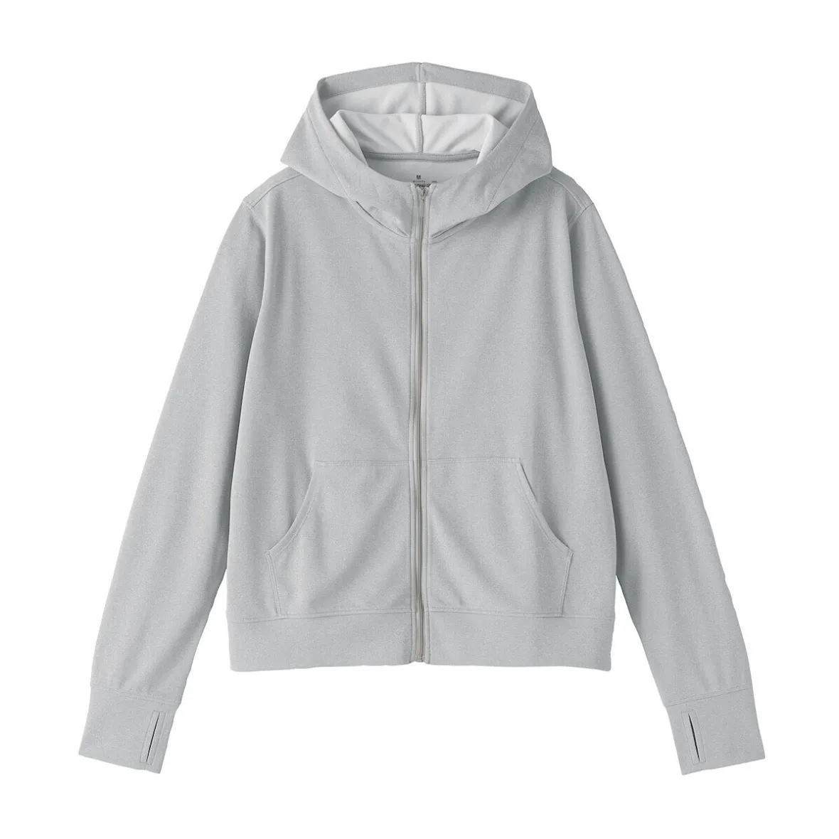 Discount Muji Camiseta con capucha y cremallera Quick Dry para mujer