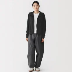 Discount Muji Camiseta con capucha y cremallera Quick Dry para mujer