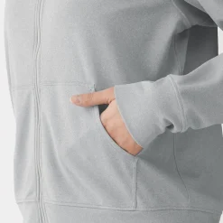 Discount Muji Camiseta con capucha y cremallera Quick Dry para mujer