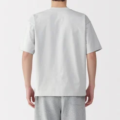 Hot Muji Camiseta Cool Touch Relaxed Fit con bolsillo para hombre