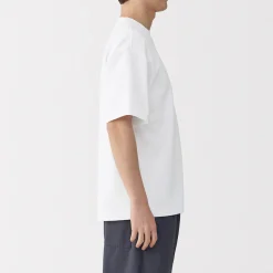 Hot Muji Camiseta Cool Touch Relaxed Fit con bolsillo para hombre