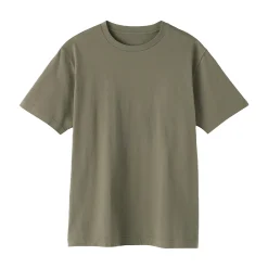 New Muji Camiseta de algodón de manga corta y cuello redondo