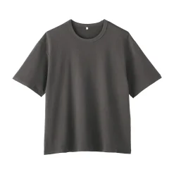Clearance Muji Camiseta de algodón orgánico con tejido de punto de bucle para hombre