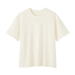 Clearance Muji Camiseta de algodón orgánico con tejido de punto de bucle para hombre