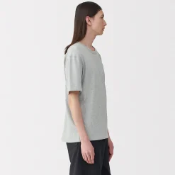 Muji Camiseta de algodón orgánico para hombre