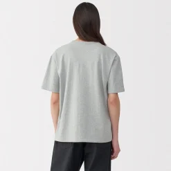 Muji Camiseta de algodón orgánico para hombre