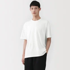 Muji Camiseta de algodón orgánico para hombre