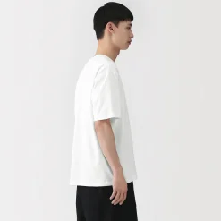Muji Camiseta de algodón orgánico para hombre