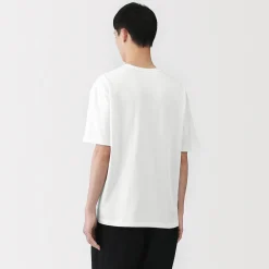 Muji Camiseta de algodón orgánico para hombre