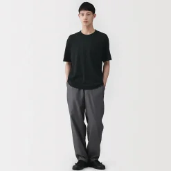 Muji Camiseta de algodón orgánico para hombre