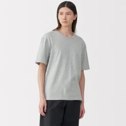 Muji Camiseta de algodón orgánico para hombre