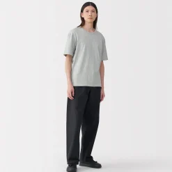 Muji Camiseta de algodón orgánico para hombre