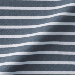 Muji Camiseta de cuello barco de algodón grueso lavado para hombre