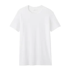 Best Muji Camiseta de cuello redondo de algodón que absorbe la humedad para hombre