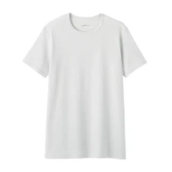 Best Muji Camiseta de cuello redondo de algodón que absorbe la humedad para hombre