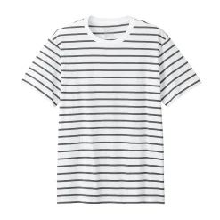Best Muji Camiseta de cuello redondo de jersey