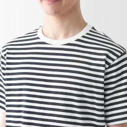 Best Muji Camiseta de cuello redondo de jersey