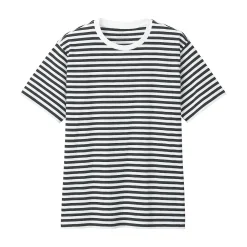 Best Muji Camiseta de cuello redondo de jersey
