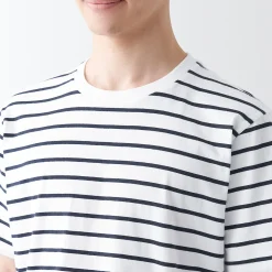 Best Muji Camiseta de cuello redondo de jersey