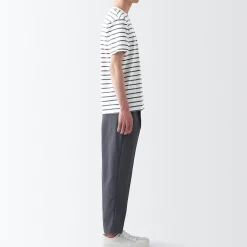 Best Muji Camiseta de cuello redondo de jersey