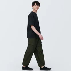 Online Muji Camiseta de hombre Cool Touch Relaxed Fit con bolsillo…