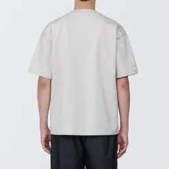 Online Muji Camiseta de hombre Cool Touch Relaxed Fit con bolsillo…