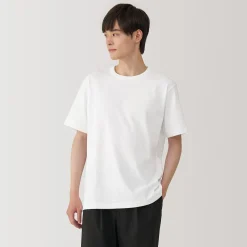 Muji Camiseta de jersey grueso para hombre