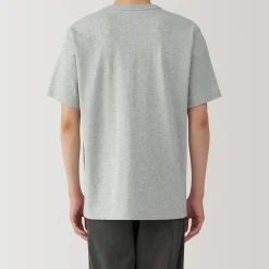 Muji Camiseta de jersey grueso para hombre